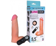 Фаллическая насадка Харнесс Unicock 5.5" с вибрацией