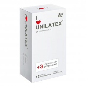 Тонкие презервативы Unilatex Ultra Thin, 15 шт.