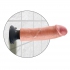 8" Vibrating Cock, телесный — вибратор-реалистик на присоске, 20.3×5 см