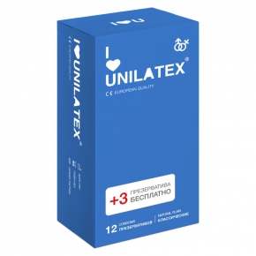 Классические презервативы Unilatex Natural Plain, 15 шт.