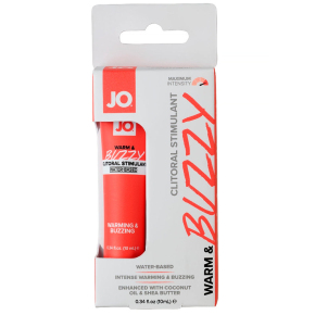 System JO Warm & Buzzy Clitoral Gel, 10 мл — клиторальный гель с контрастом температур и вибрацией