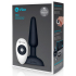 Анальная вибропробка с 3 моторамина пульте ДУ b-Vibe Trio Plug, черная
