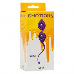 Вагинальные шарики Lola Games Emotions Gi-Gi, фиолетовые