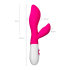 A-Toys Lilu — вагинально-клиторальный вибратор, 20×3.5 см