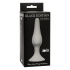 Slim Anal Plug Medium, серая — анальная пробка из силикона, 11.5×2.7 см