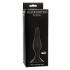 Slim Anal Plug Large, черная — анальная пробка из силикона, 12.5×3.1 см