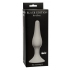 Slim Anal Plug XL, серая — анальная пробка из силикона, 15.5×3.6 см