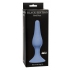 Slim Anal Plug XL, синяя — анальная пробка из силикона, 15.5×3.6 см
