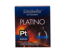 Стимулирующая насадка с усиками Sitabella condoms Platino Вулкан