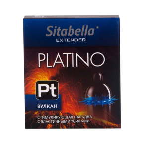 Стимулирующая насадка с усиками Sitabella condoms Platino Вулкан