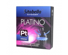 Стимулирующая насадка с шипиками и усиками Sitabella condoms Platino Ураган