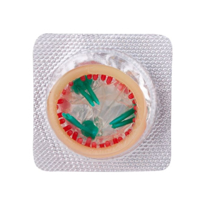 Стимулирующая насадка с шипиками и усиками Sitabella condoms Platino Ураган