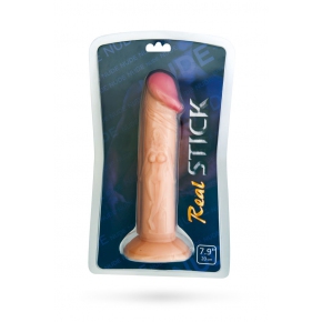 Фаллоимитатор с фигурками мужчины и женщины на стволе RealStick Nude Mr. Wilson