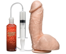 The Amazing Squirting Realistic Cock, телесный — фаллоимитатор с имитацией семяизвержения, 17.3×5.1 см