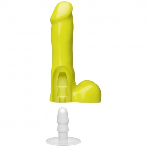 Icon 6" Slim Dong with Balls, желтый — реалистик из силикона, 16.5×3.8 см