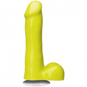 Icon 6" Slim Dong with Balls, желтый — реалистик из силикона, 16.5×3.8 см