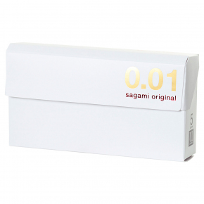 Полиуретановые презервативы Sagami Original 0.01, 5 шт.