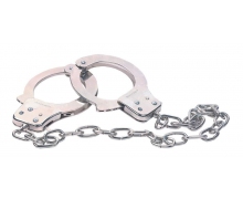 Наручники из металла с длинной цепочкой Chrome Handcuffs Metal