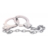 Наручники из металла с длинной цепочкой Chrome Handcuffs Metal