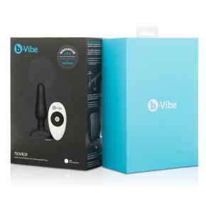 Анальная вибропробка b-Vibe Novice Plug, черная