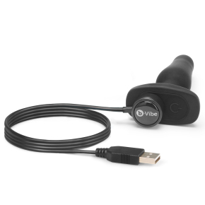 Анальная вибропробка b-Vibe Novice Plug, черная