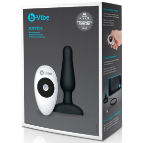 Анальная вибропробка b-Vibe Novice Plug, черная