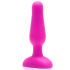Анальная вибропробка b-Vibe Novice Plug, фуксия