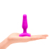 Анальная вибропробка b-Vibe Novice Plug, фуксия
