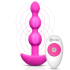 Анальные вибробусы на пульте ДУ b-Vibe Triplet Anal Beads, фуксия