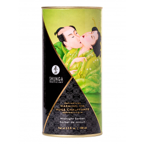 Разогревающее массажное масло с ароматом щербета Shunga Aphrodisiac Warming Midnight Sorbet, 100 мл