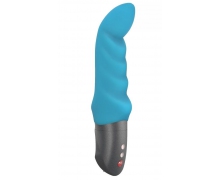 Бирюзовый вибратор Fun Factory Abby G с загнутым кончиком, 18.9 см
