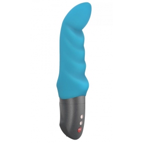 Бирюзовый вибратор Fun Factory Abby G с загнутым кончиком, 18.9 см