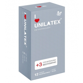 Презервативы с точками Unilatex Dotted, 15 шт.