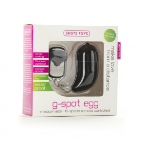 Радиоуправляемое виброяйцо Shots Toys Vibrating G-spot Egg medium