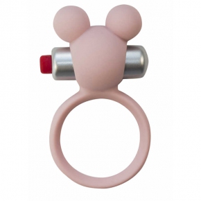 Эрекционное виброкольцо Minnie Light pink, розовое