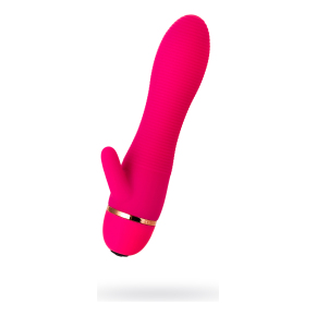 Вибромассажёр с небольшим клиторальным отростком Liby