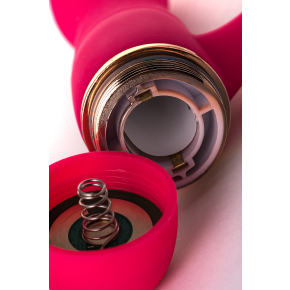 Вибромассажёр с небольшим клиторальным отростком Liby