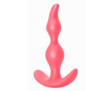 Анальная пробка Lola Toys Bent Anal Plug Pink, розовая