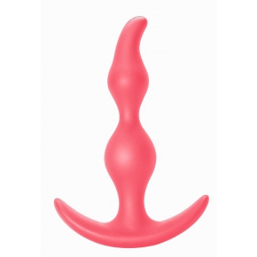 Анальная пробка Lola Toys Bent Anal Plug Pink, розовая