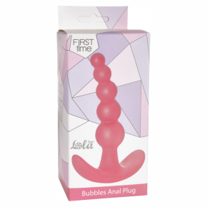 Анальная пробка Bubbles Anal Plug, розовая
