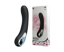 Гладкий вибратор с 12 видами вибрации Pretty Love Alston, черный