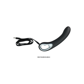 Гладкий вибратор с 12 видами вибрации Pretty Love Alston, черный