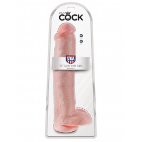 Фаллоимитатор Pipedream King Cock 15" Cock with Balls, телесный