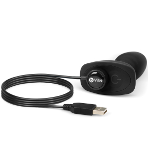 Анальная пробка с римминг-эффектом b-Vibe Rimming Plug Petite, черная
