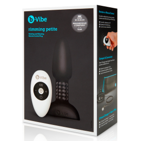 Анальная пробка с римминг-эффектом b-Vibe Rimming Plug Petite, черная