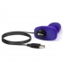 Анальная пробка с римминг-эффектом b-Vibe Rimming Plug Petite, фиолетовая