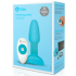 Анальная пробка с римминг-эффектом b-Vibe Rimming Plug Petite, голубая