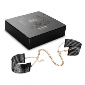 Черные дизайнерские наручники Desir Metallique Metallic Mesh Handcuffs