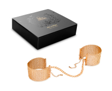 Дизайнерские наручники Desir Metallique Metallic Mesh Handcuffs, золотистые