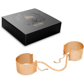 Дизайнерские наручники Desir Metallique Metallic Mesh Handcuffs, золотистые